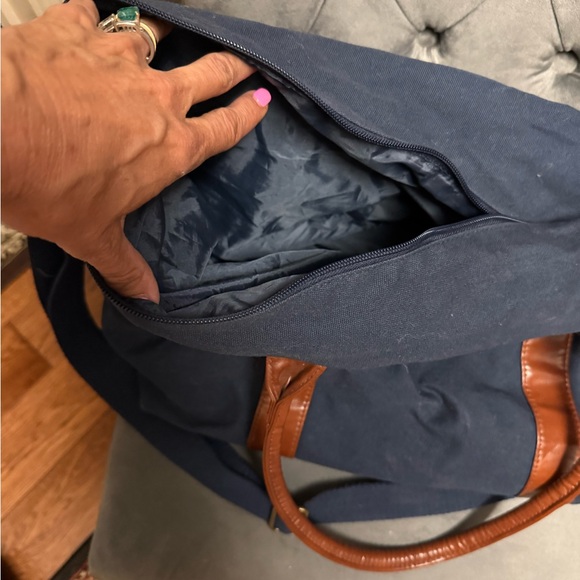 Polo by Ralph Lauren Blue and Brown Travel Bag - Picture 2 of 3